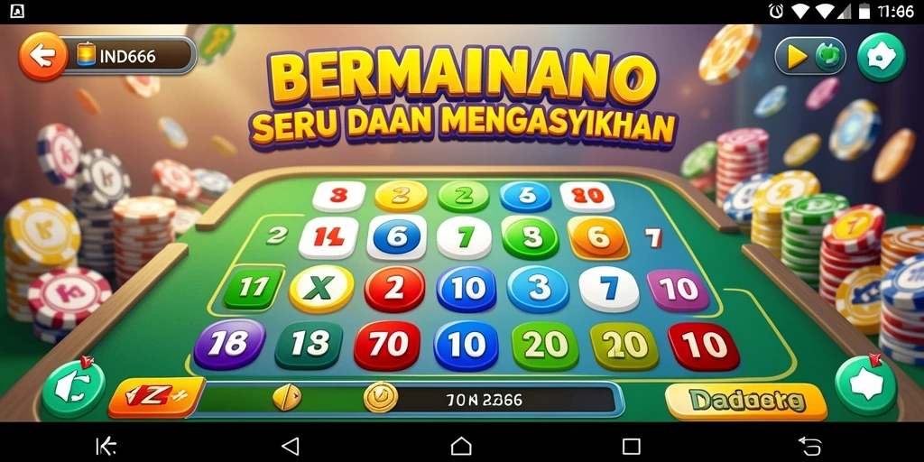 Screenshot IND666 menampilkan pengalaman gameplay Bingo yang menarik.
