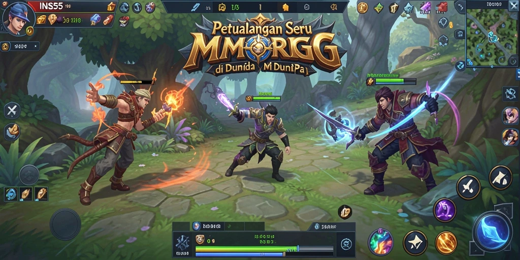 Gameplay seru di dunia fantasi <strong>INS55</strong> dengan grafis menawan.