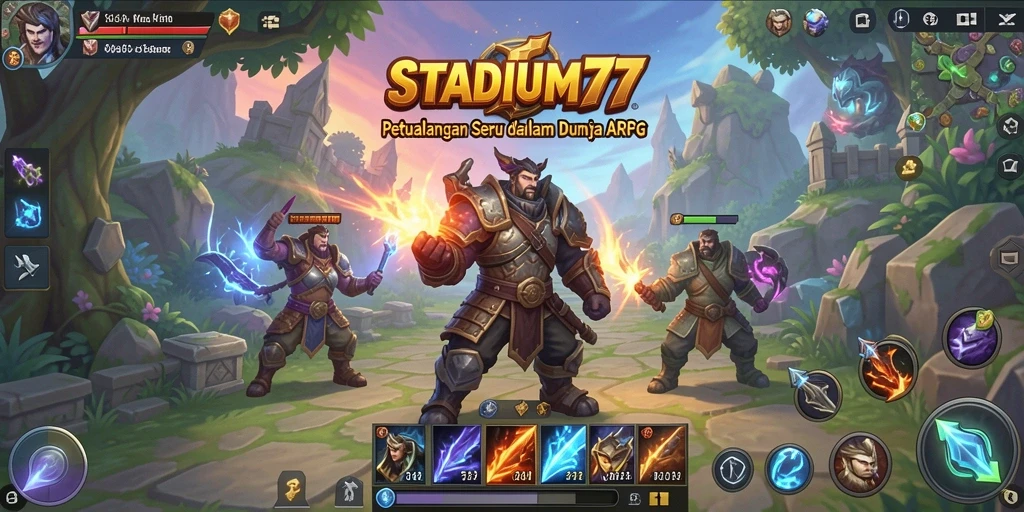 Tampilan menarik dari gameplay ARPG STADIUM77 yang penuh aksi.