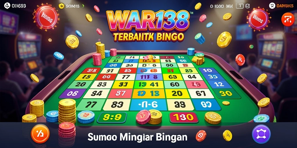 Tampilan gameplay Bingo yang seru dan penuh warna.